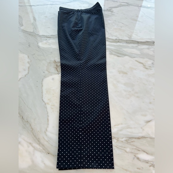 AKRIS PUNTO FRANCA BLACK & CREAM POLKA DOT COTTON TROUSERS IT 44 / US 8 NWTS! - Picture 7 of 16